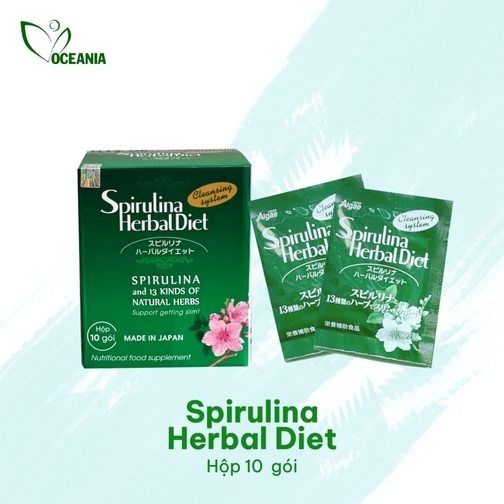 TẢO SPIRULINA HERBAL DIET  20gr/ Hộp