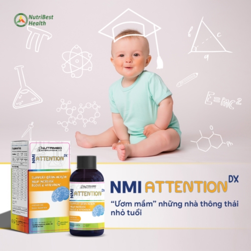 Thực phẩm bổ sung vitamin tốt cho não bộ trẻ em NMI - ATTENTION DX