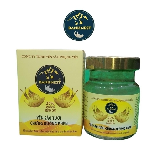 YẾN SÀO TƯƠI CHƯNG ĐƯỜNG PHÈN 25% - SỢI YẾN TỔ NGUYÊN CHẤT