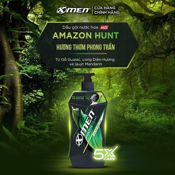 Dầu gội Xmen Amazon Hunt/Vegas Delight 630g