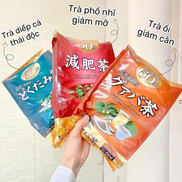 Trà thải độc ổi Orihiro 60 túi-nhât