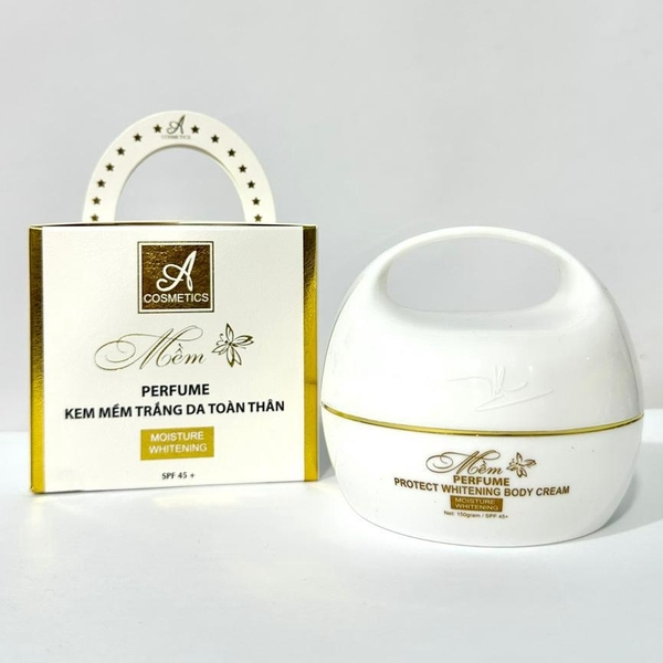 Kem trắng da body Mềm acosmetics - Dưỡng trắng nhanh chóng,mịn màng, hương nước hoa quyến rũ 150g