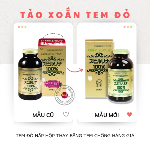 Viên uống tảo xoắn Nhật - Hộp 2200 viên