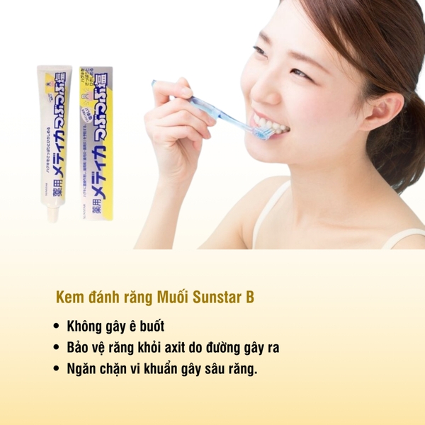 Kem đánh răng muối Sunstar 170g Nhật Bản-nhật