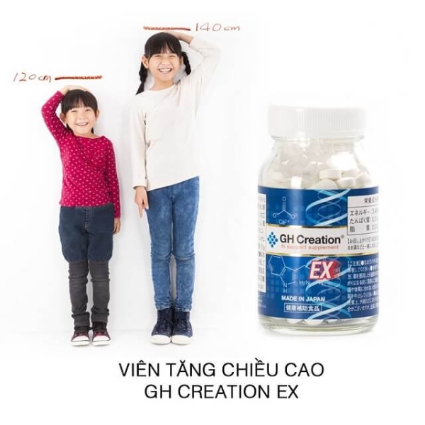 Viên uống tăng chiều cao GH Creation EX Nhật Bản - 270 viên