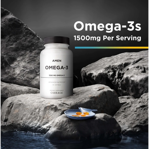 Viên Uống Dầu Cá Codeage Amen Omega-3 Tăng Cường Sức Khỏe, Đẹp Da 90 viên - beaute.superfood