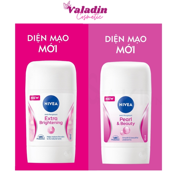 Sáp lăn khử mùi trắng sáng NIVEA ngọc trai chống ố vàng mờ vết thâm