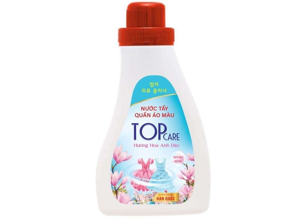 Nước tẩy quần áo màu TOP CARE Hương Hoa Anh Đào - 400ml