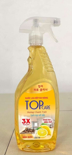 Nước lau bếp đa năng TOP CARE hương chanh tươi - 550ml