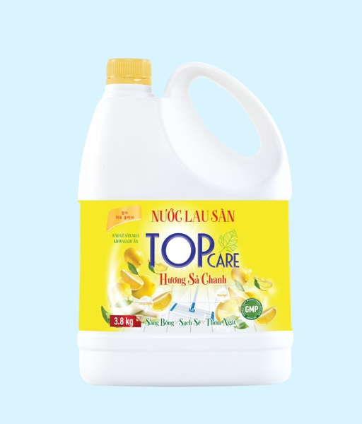 Nước lau sàn TOP CARE Hương Sả Chanh 3800g