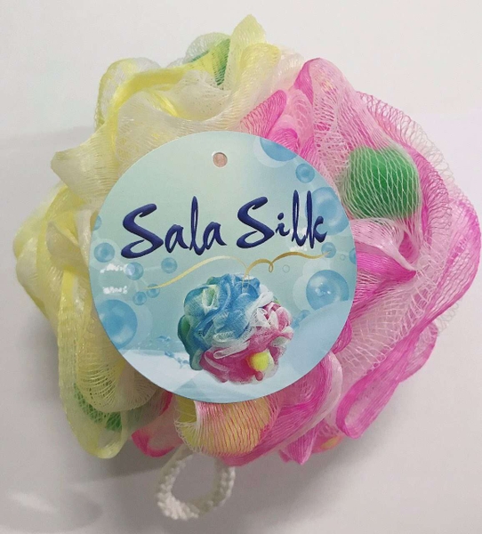 Bông tắm tròn có mút SALA SILK