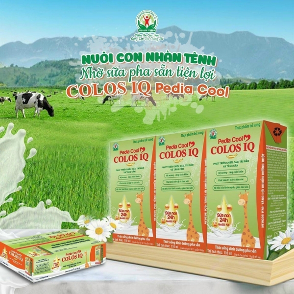 Sữa bột pha sẵn colos 24 giờ pedia. giá áp dụng 1-1-2024