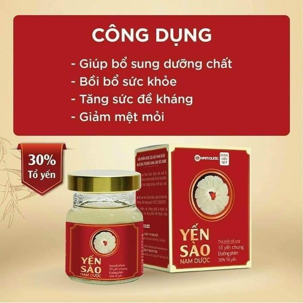 Yến dược  CHƯNG  ĐƯỜNG PHÈN HÀM LƯỢNG YẾN 30%