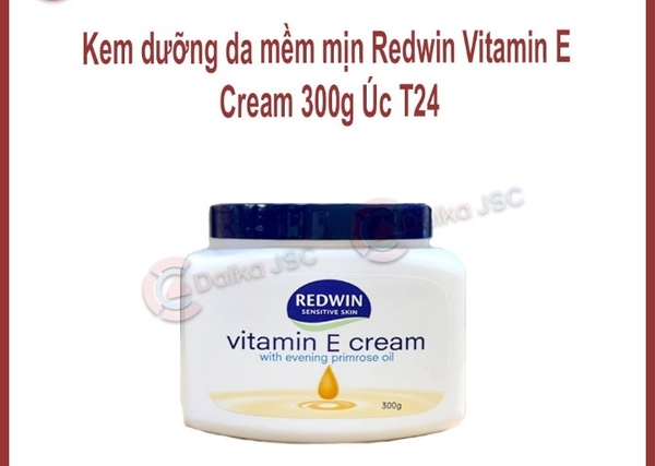 Kem dưỡng da mèm mịn redwin vitamin e/caream 300g úc t24