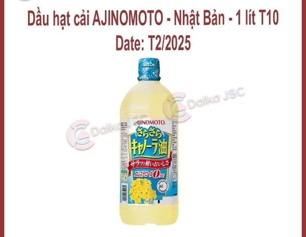 Dầu hạt cải AJNOMOTO-NHẬT BẢN-1LÍT T10