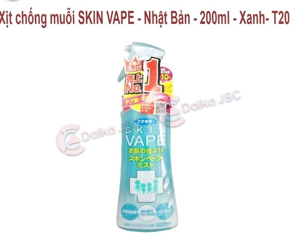 Xịt chống muổi SKIN VAPE-Nhật Bản-200ml-Xanh-T-20