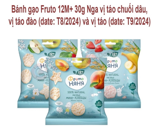 Bánh gạo Fruto -30g-Nga