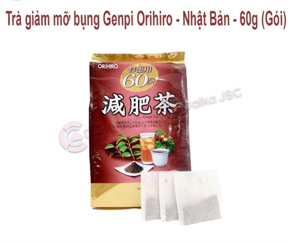 Trà giảm mỡ bụng Genpi Orihiro-Nhật Bản-60g (gói)