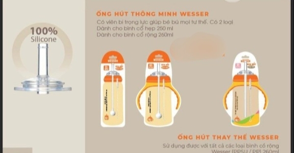 Bình ống hút thông minh wesser