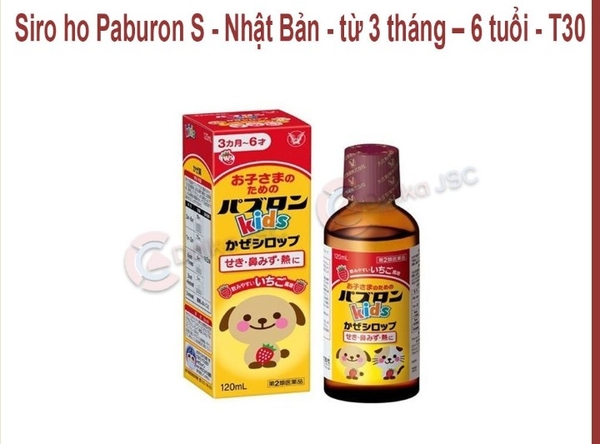 Siro ho PaburonS-Nhật Bản -từ 3 tháng - 6 tuổi-T 30