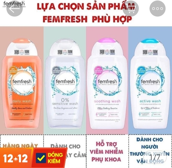 DUNG DỊCH VỆ SINH PHỤ NỮ  FEMFRESH 250ML- 1-CHAI