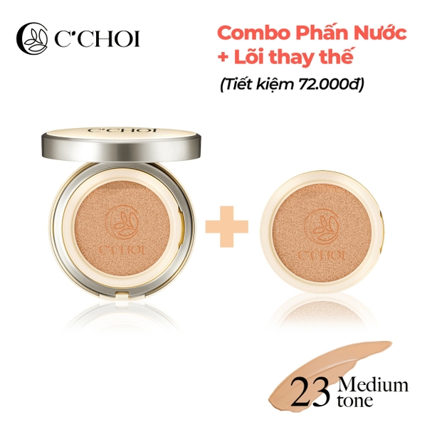 Combo Phấn Nước + Lõi C'Choi Herbal DD Cushion