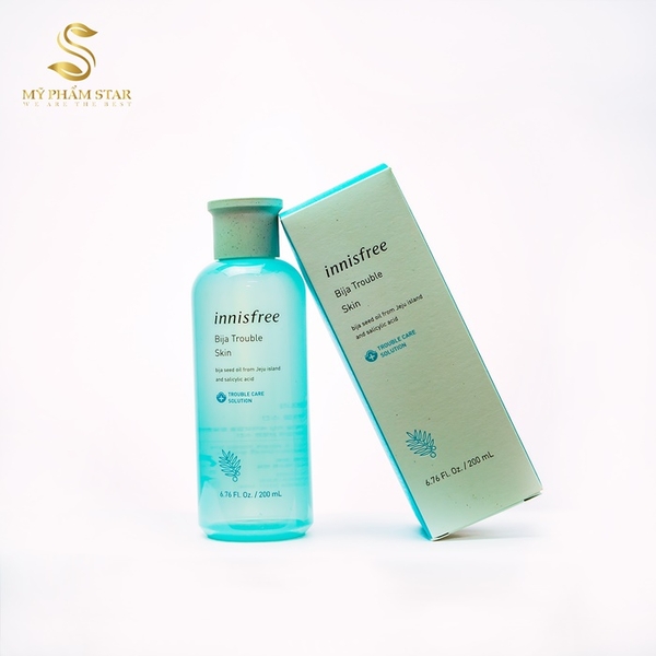 Nước Hoa Hồng Cho Da Mụn Sưng Đỏ Khẩn Cấp Innisfree Bija Trouble Skin 200ml Innisfree
