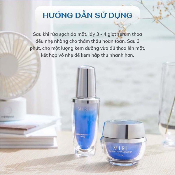 Trọn bộ kem Dưỡng Da MiRI 70gr giảm thâm - Nám - Tàn nhang -sạm đen .