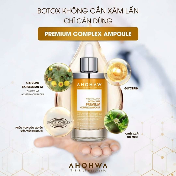Tinh chất cấp ẩm sâu – chống lão hóa – cải thiện nếp nhăn Inten Cure Premium Complex Ampoule