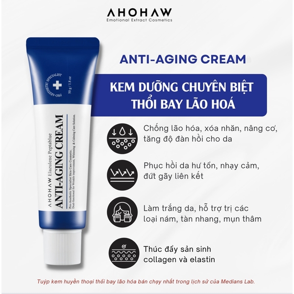 Kem Dưỡng Chống Lão Hóa, Xóa Nhăn, Nâng Cơ- Elazulene Peptablue ...