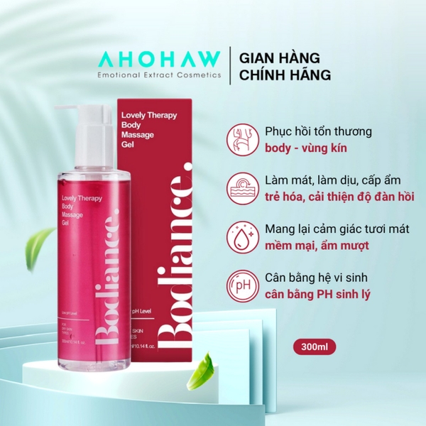 Gel Massage Trẻ Hóa Vùng Kín Bodiance Lovely Therapy Body Massage Gel 300ml
