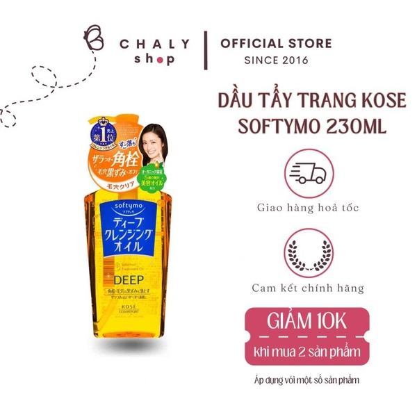 Dầu tẩy trang Kose Softymo Cleansing Oil Nhật mẫu mới