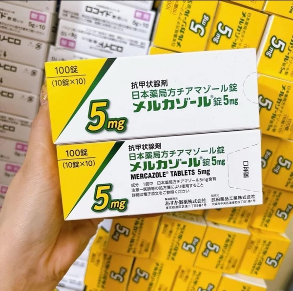 Viên uống Mercazole 5mg 100 viên (10 viên x 10) Nhật