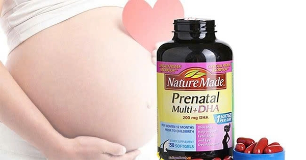 Viên Vitamin bầu Nature Made prenatal Multi +DHA Mỹ 150 viên