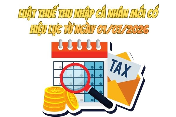 Luật Thuế thu nhập cá nhân mới có hiệu lực từ ngày 01/7/2026