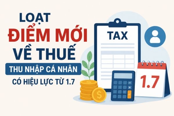 Loạt điểm mới về thuế thu nhập cá nhân có hiệu lực từ 1.7