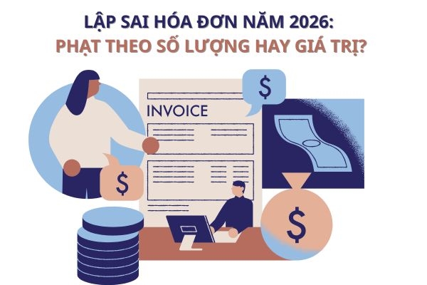Lập sai hóa đơn năm 2026: Phạt theo số lượng hay giá trị?