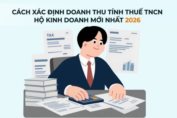 Cách xác định doanh thu tính thuế TNCN hộ kinh doanh mới nhất 2026