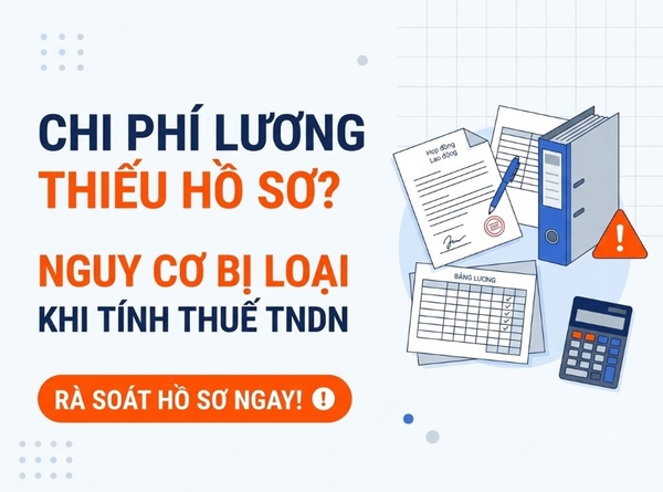 Chi phí lương không có đầy đủ hồ sơ có được tính vào chi phí được trừ khi tính thuế TNDN?