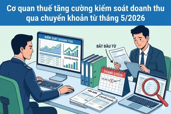 Cơ quan thuế tăng cường kiểm soát doanh thu qua chuyển khoản từ tháng 5/2026
