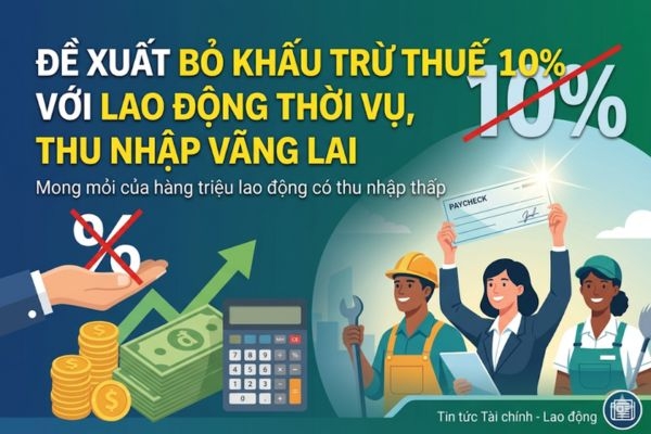 Đề xuất bỏ khấu trừ thuế 10% với lao động thời vụ: Giảm gánh nặng cho người thu nhập thấp