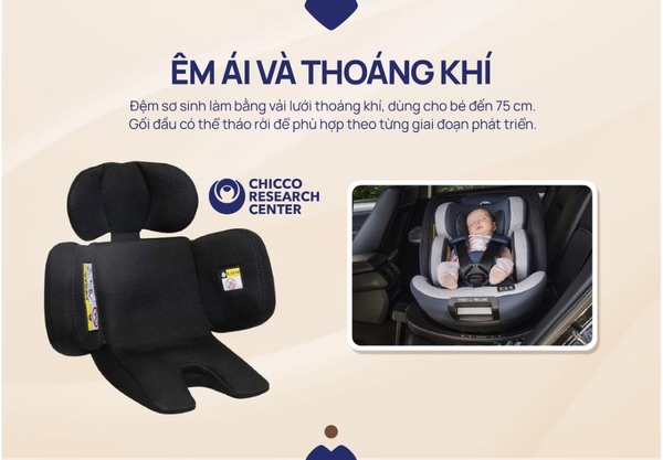 Ghế ngồi ô tô thoáng khí & vải Organic: Giải pháp cho bé hay ra mồ hôi