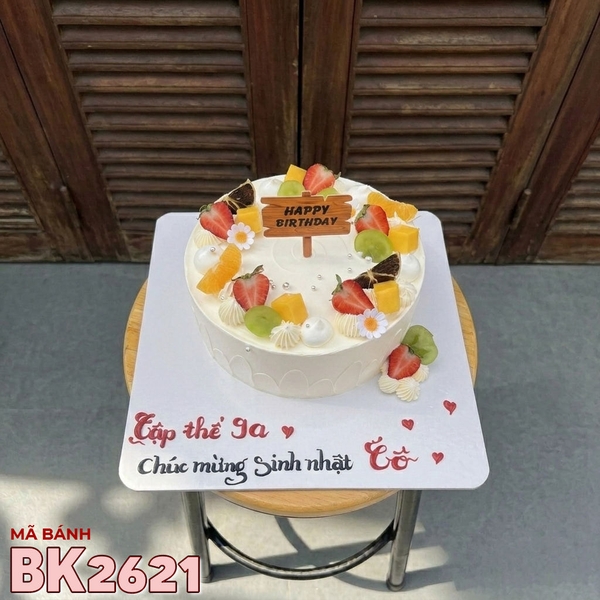 Bánh kem BK2621 trái cây dâu tây xoài tươi tập thể gia đình chúc mừng sinh nhật