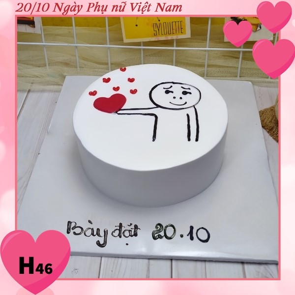 Bánh kem tặng 20/10 H46