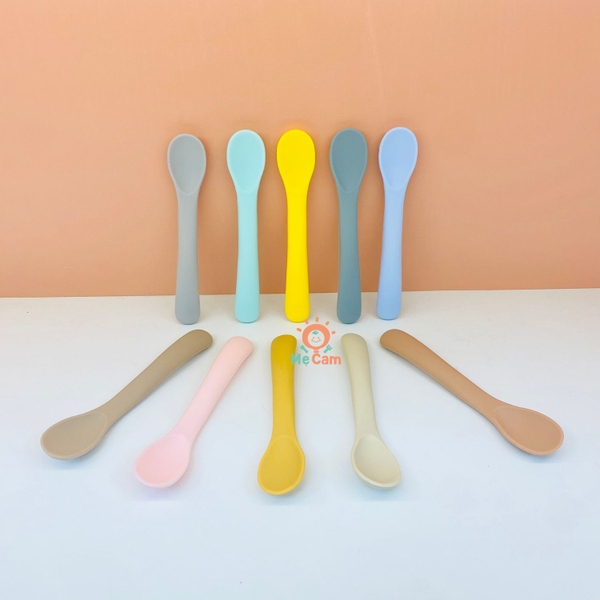Thìa ăn dặm silicone cho bé