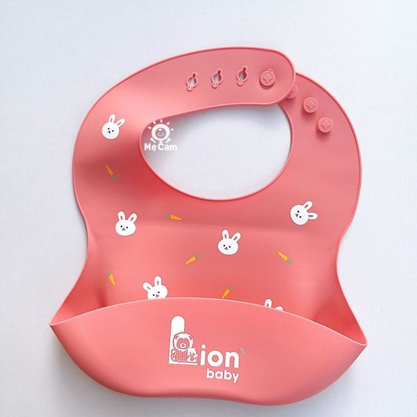 Yếm silicone Coco Bear dáng cong cho bé ăn dặm