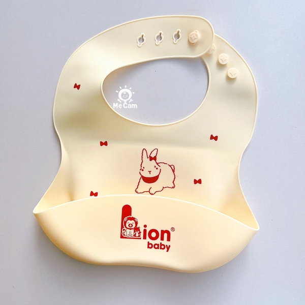 Yếm silicone Coco Bear dáng cong cho bé ăn dặm