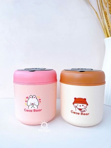 Bình ủ cháo giữ nhiệt lòng inox 316 Coco Bear