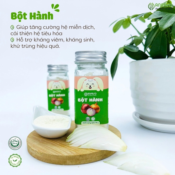 Bột gia vị Anpaso hành, tỏi, sả, gừng, nghệ