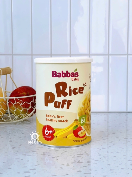 Bánh gạo Babba's Baby Malaysia cho bé từ 6 tháng